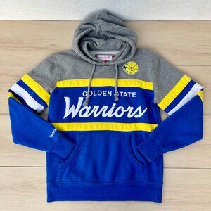 EUC Golden State Warriors Mitchell & Ness Head Coach Hoodie Size M Men's/Unisex